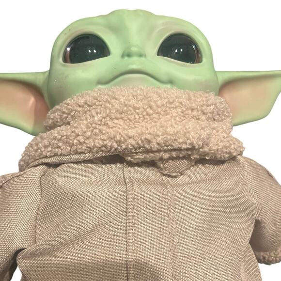 Disney Star Wars Baby Yoda Plush 12” Tall Doll The Mandalorian The Child Grogu - Picture 2 of 5